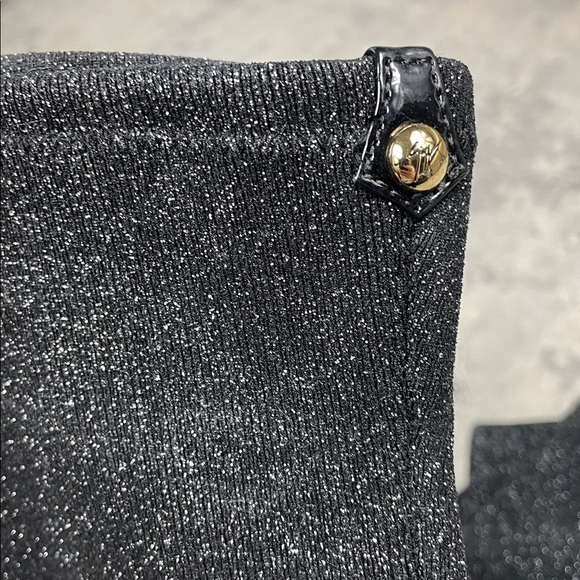 NIB Giuseppe Zanotti Stretch Glitter Over The Knee Boots Black Sz 36 - Picture 8 of 16